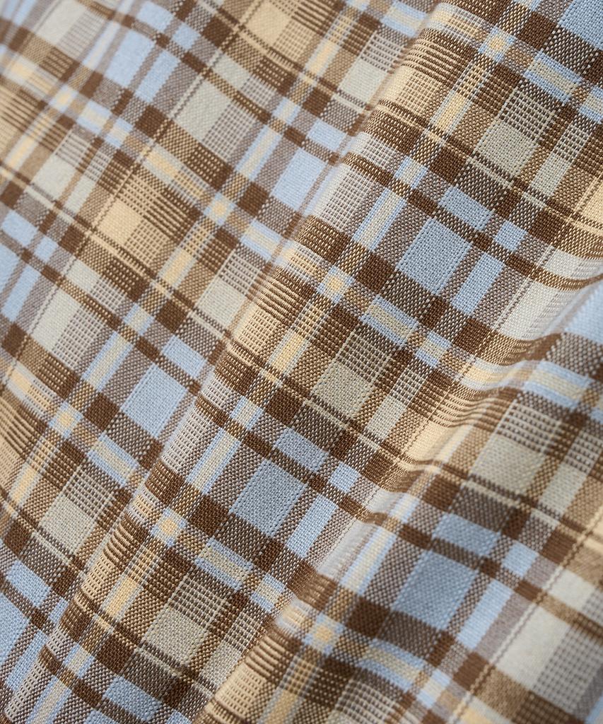 Yale Check Midi Skirt_Brown