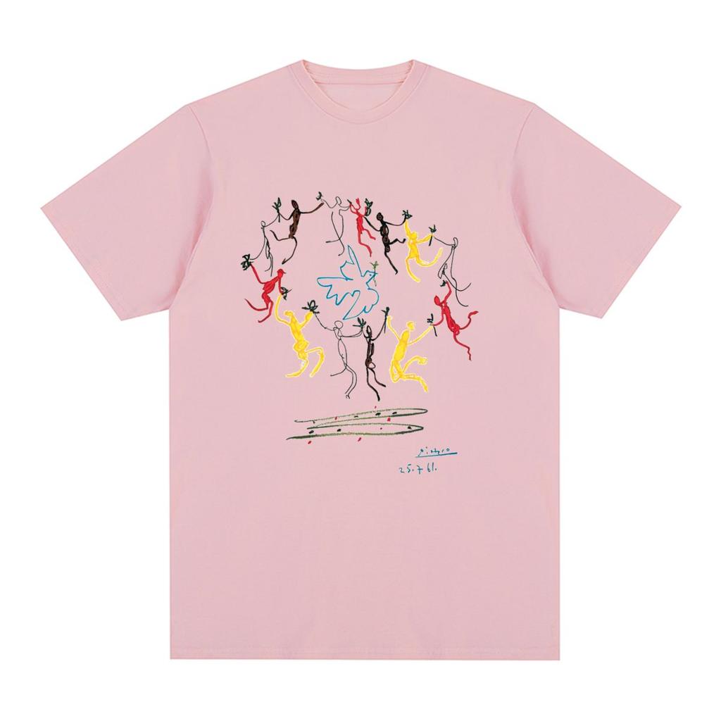 Picasso Vintage Tshirt Graffiti Harajuku Street HipHop Cotton Men T Shirt New Tee Tshirt Womens Tops