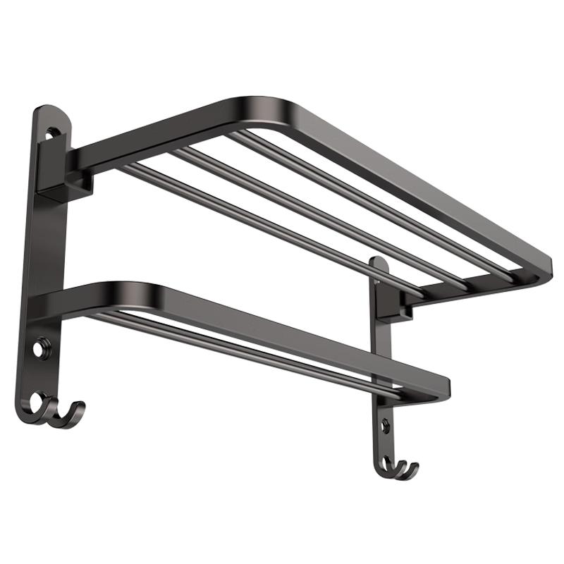 MICOE No-Drill Folding Bathroom Towel Rack