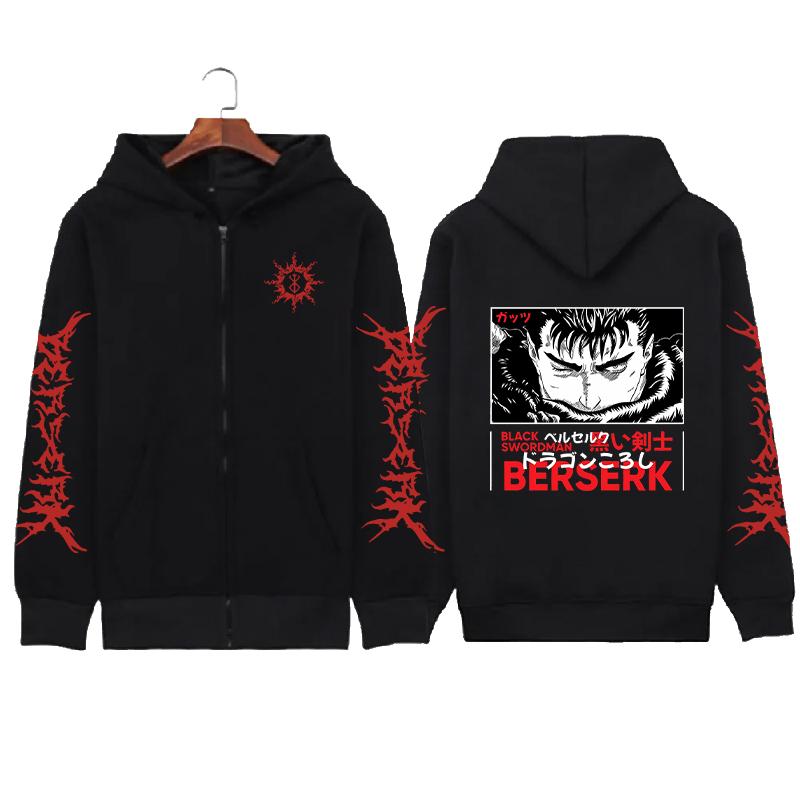 

Худи на молнии Воин-скелет, Худи на молнии с мультяшным принтом, Мужское нейтральное худи с длинным рукавом, Куртка в уличном стиле M