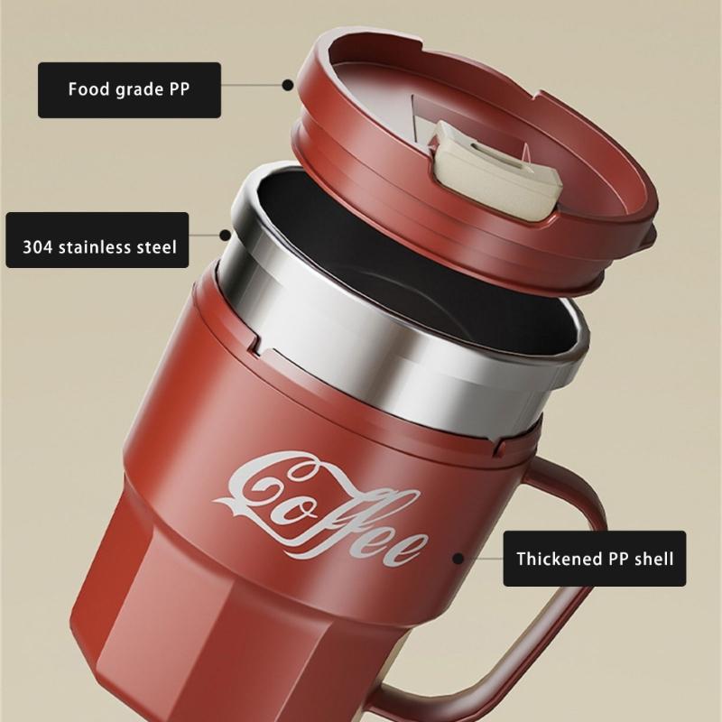 Double Wall Insulated Stainless Steel Coffee Cup Keep Beverages Warm Ideal for Students Office and Outdoor Use