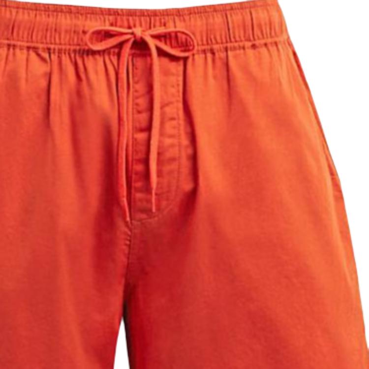 Coach SS23 Solid Color Drawstring Straight Leg Casual Shorts Men Shorts Orange CH781-B4D