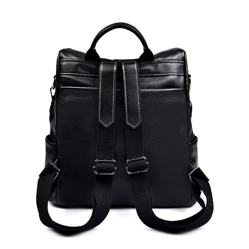 New Backpack for The New Versatile Fashion Casual Travel Large Capacity European and American Leather Bag Trendy Women's Backpack