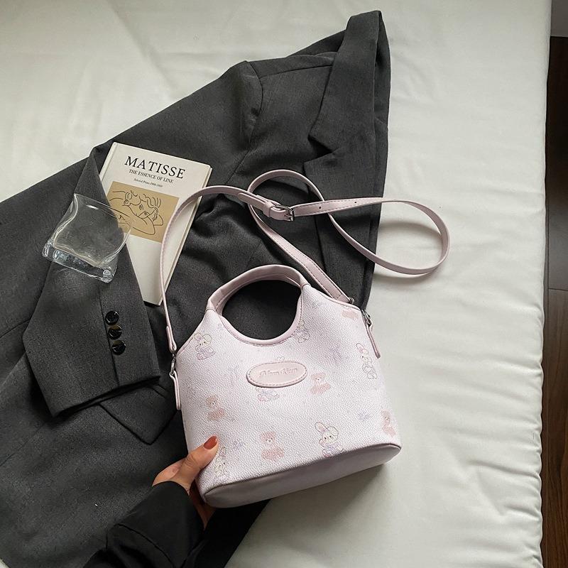 Hand Bag Women's New Popular Fashion High-end Light Luxury Niche Shoulder Crossbody Bucket Bag