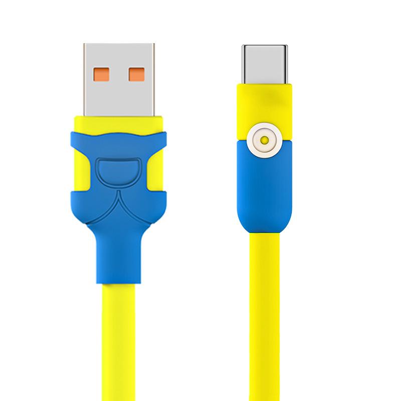 

Кабель Lan Tong Xue 6A 100W для быстрой зарядки TYPE-C для Apple 14, Android, Huawei TYPE-C Reversible - 1m