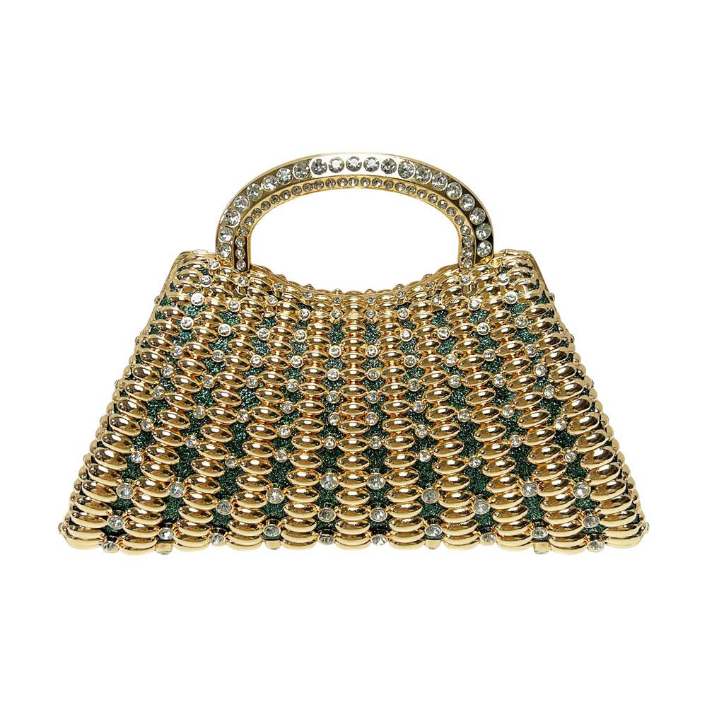 Handbag with Diamonds - Women's Hand-held Bag, Crossbody Bag, Cocktail Party Bag