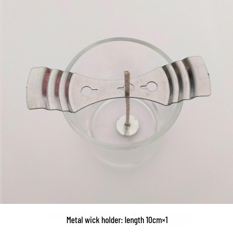 DIY Smokeless Wooden Candle Wicks with Metal Holders, Pure Cotton, 24-48 Strands, for Homemade Scented Candles