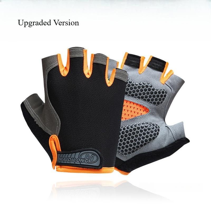 Bicycle Riding Gloves Half Finger Anti Slip Dew Proof Directional Asian Sports Outdoor Fitness Mountain Climbing Fishing