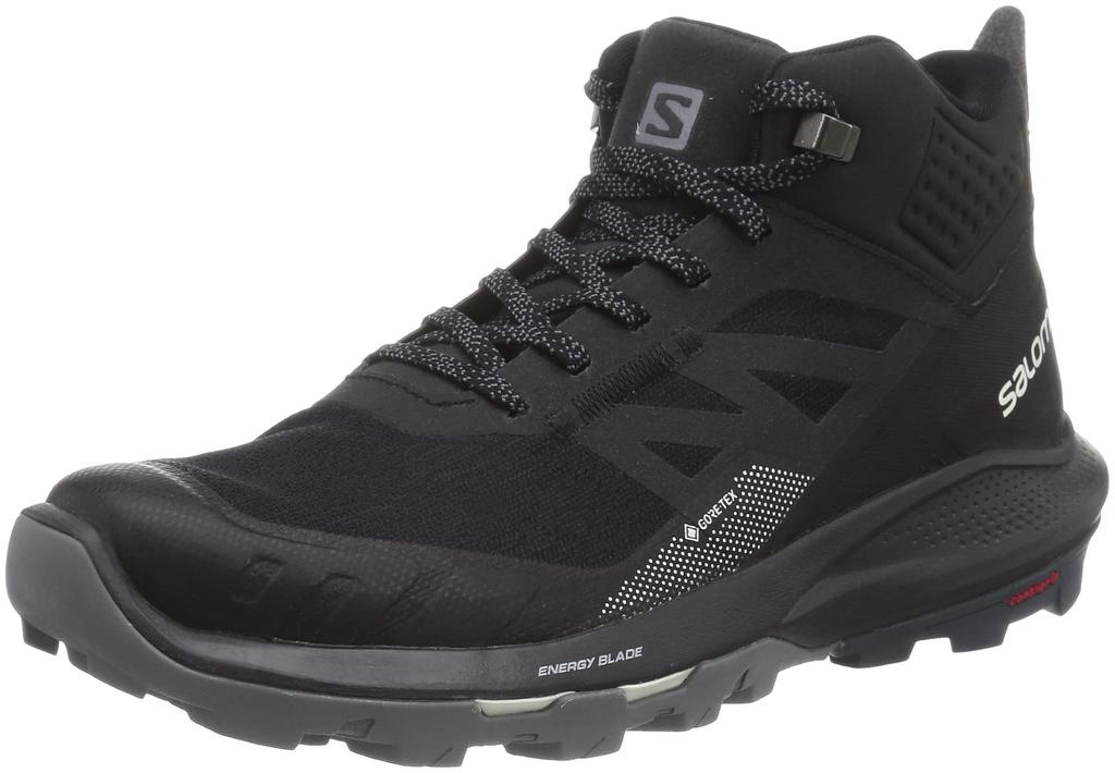 Salomon Outpulse Mid Size Gore-Tex Men's Hiking/Trekking Shoes, Black/Ebony/Vanilla Ice, 26.5cm