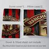 Manchester Legacy Bedding (1 * duvet cover + 2 * pillowcase, without core) 2D Flat Christmas birthday gift Duvet cover and pillowcase Bedding set