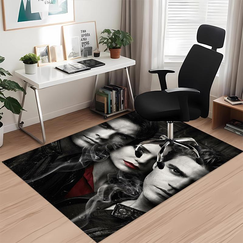 Vampire Diaries Printed Carpet, for Office Chair Living Room Bedroom Kitchen Room Decor Gifts.