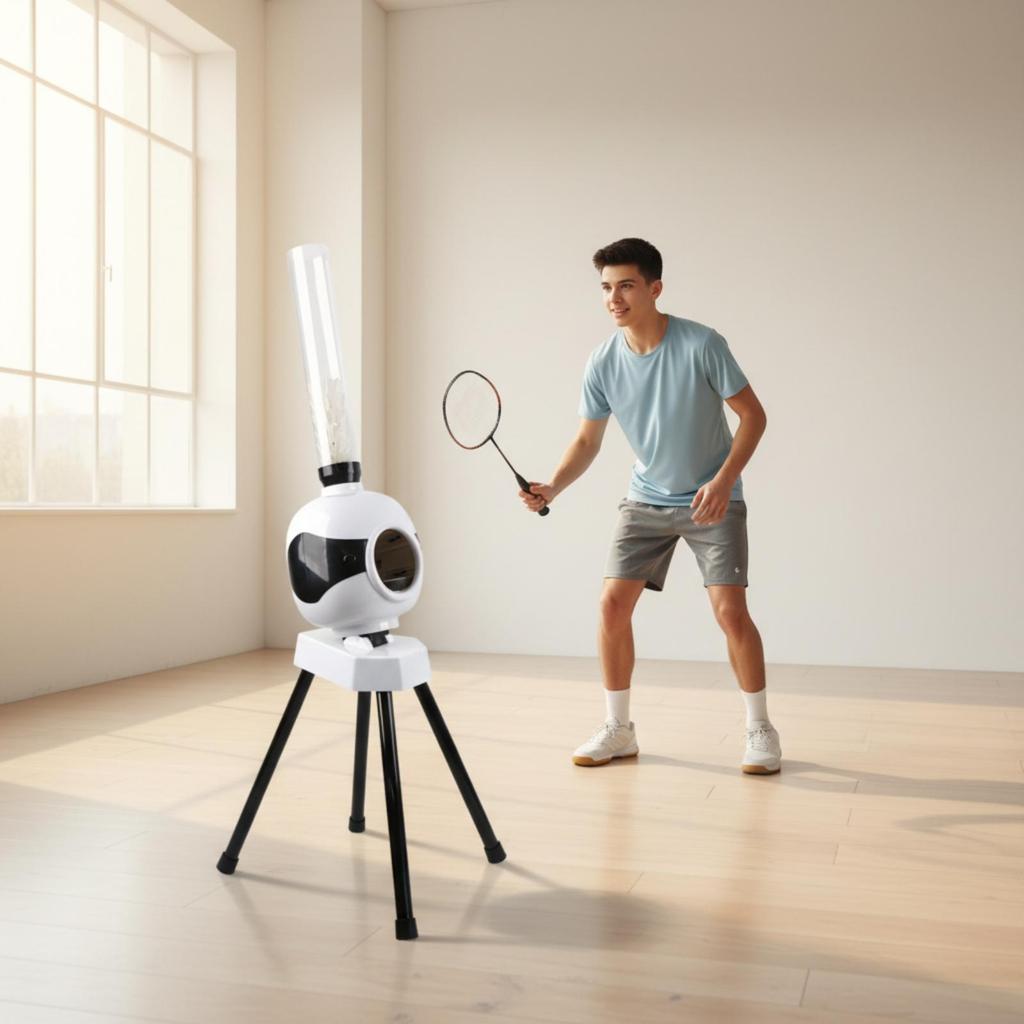 Shuttlecock Launching Machine Automatic Badminton Serving