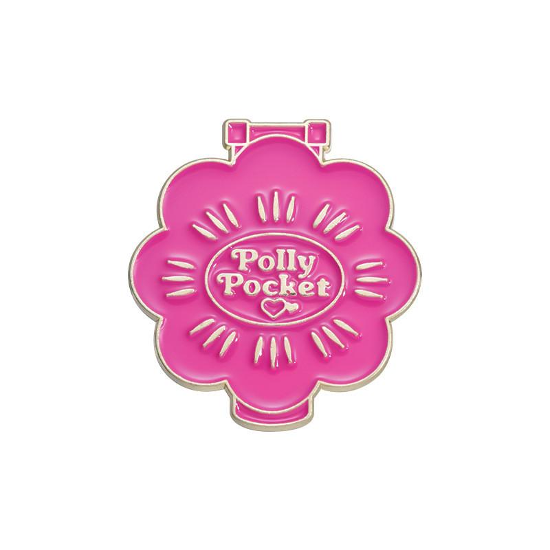 Cartoon Pink Sweet Geometric Star Shell Brooch Stylish Alloy Letter Badge Accessory