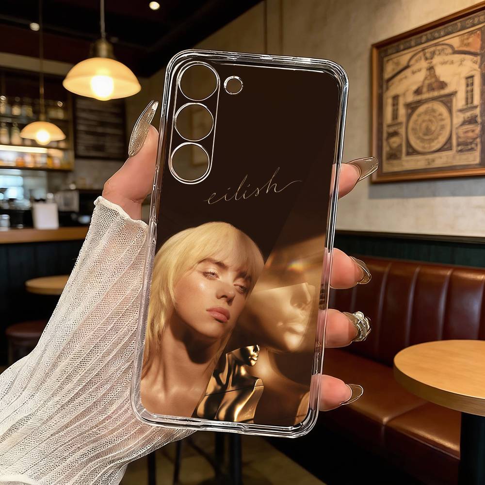 B-Billie E-Eilish Phone Case For Samsung Galaxy A71,A70,A52,A51,A40,A30 Transparent Cover
