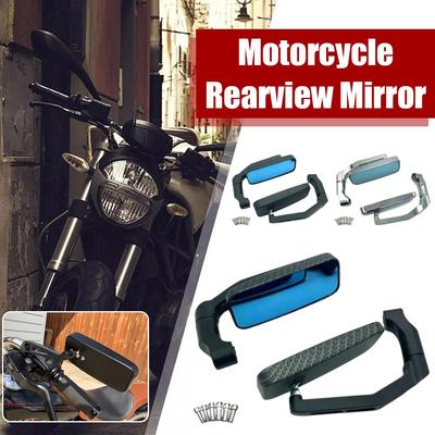 Universal Motorcycle Rear View Mirrors 360 Degree Rotating Wind Mirrors Side Bolt 8mm Threaded 10mm With And Adjustable Win B0z6