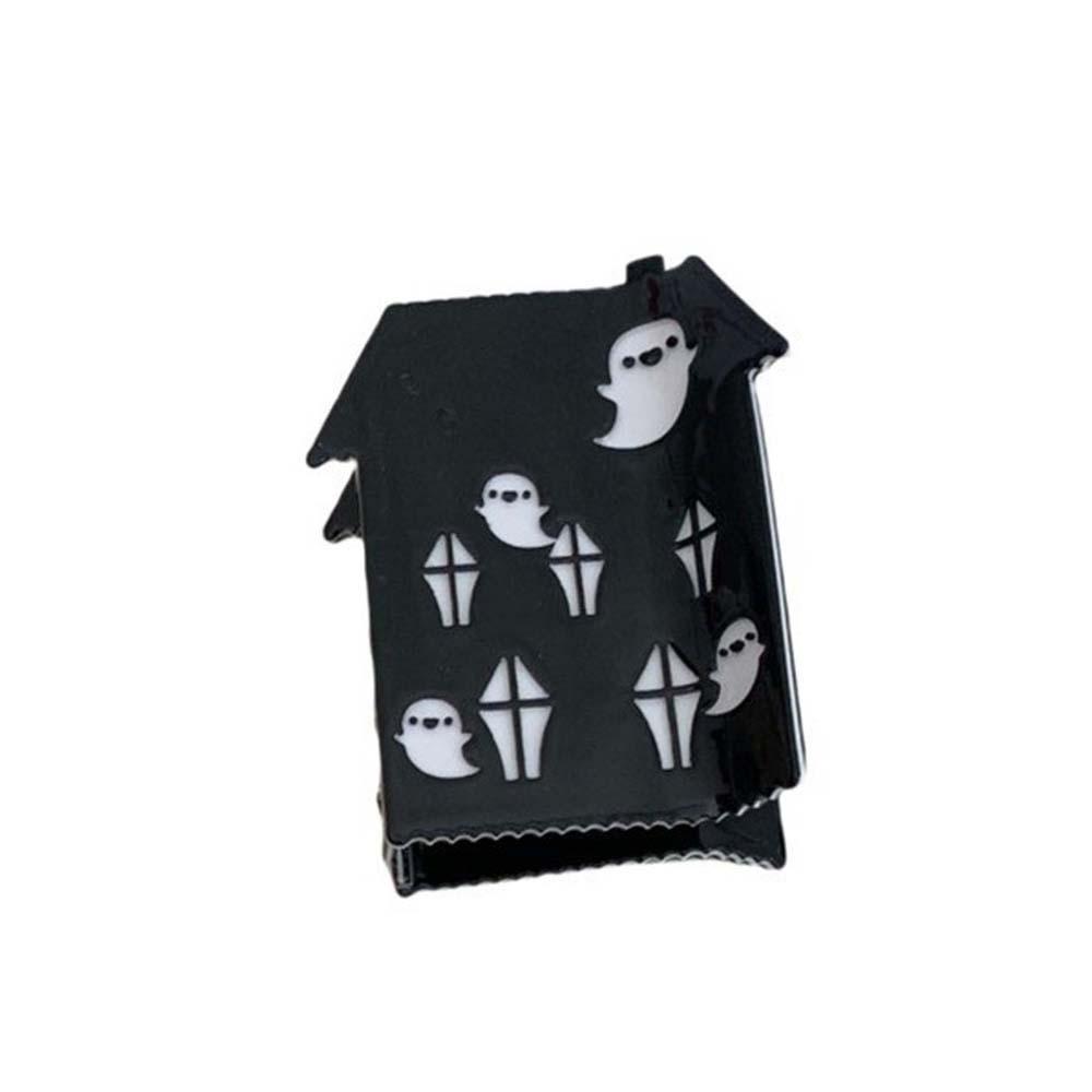 Ghost Halloween Shark Clip Funny Acetic Acid Hair Claw Hair Accessories Pumpkin Shark Clip  Girls