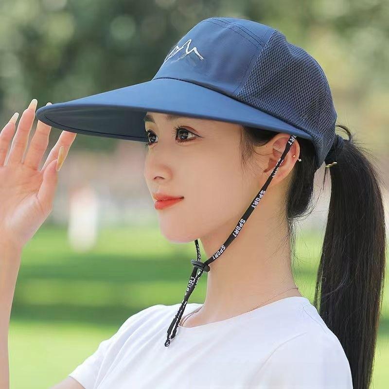 

Sun Shield Summer Baseball Cap With Adjustable Fit And Breathable Polyester For Outdoor Activities темно-синього кольору