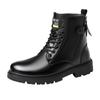 Men's shoes Martin boots Men's British style high-top locomotive boots Winter velvet knight mid-top leather boots 2025