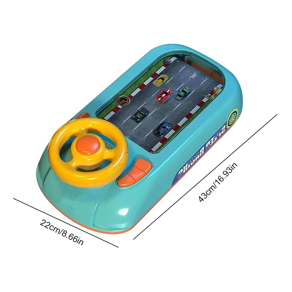 New Children's Racing Game Steering Wheel Toy with Music Kids Driving Simulator Car Racing Adventure Driving Toy Table Games