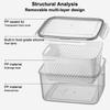 Refrigerator Storage Box Fridge Organizer Fresh Vegetable Fruit Boxes Drain Basket Storage Containers Pantry Kitchen Organizer