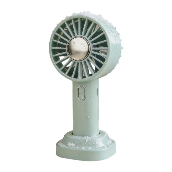 

Cooling Handheld Fan USB Rechargeable Portable Mini Fan with Stand 3 Speeds Quiet Lightweight Decorative Desktop Fan for Travel Office Outdoor зелёный