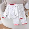 Girls Ice Silk Princess Pajamas Cute Cat Print Summer Air Conditioner Clothes Spring Autumn Thin Kids Home Sleepwear