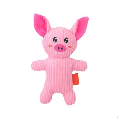 Adorable Animal Plush Dog Squeaky Toy, Tooth Cleaning Sound Toy Interactive Vocal Toys Chew for