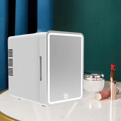 Mini-Kühlschrank, 4 l, multifunktional, für Lebensmittel, tragbar, Kühlung für Zuhause, Wohnheim, Zimmer, Büro, weiß