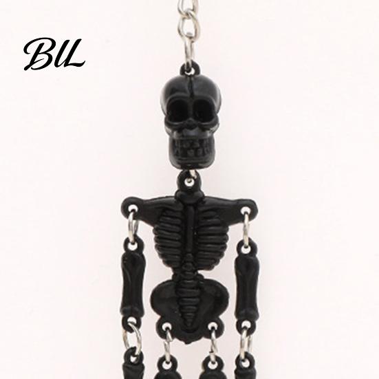 Halloween Party Favors Movable Joints Skeleton Keychain, Glow-in-the-Dark Keyring for Bag Charm Halloween, Handbag Backpack Purse Men Women