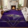 Baltimore Ravens Carpet Door Mat for Living Room or Bedroom Protective Mat Under Chair Office Decoration Christmas Gift Birthday Present