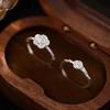 925 Sterling Silver Rose Open Ring - Women's Elegant, Luxury Index Finger Jewelry