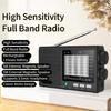 Elderly Friendly Portable Radio AM FM SW MW Bands Rechargeable Battery Radio Large Volumes Speaker Clear Sound