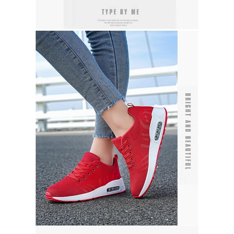 Весна Новые Дышащие Спортивные и Повседневные Туфли из Сетки Flyknit Корейское Издание — фото 15