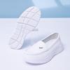 Scarpe da infermiera da donna in pelle di mucca con ammortizzatore ad aria - Traspiranti, Antiscivolo, Suola morbida, Design piatto casual comodo.