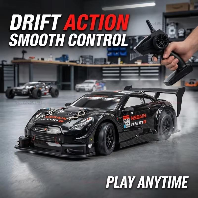 Rechargeable 4-wheel Drive Remote Control Drift Racing Car 1:20 Scale 20KM/H High Speed 2.4G Dual Mode RC Vehicle Durable Body Hobby Toy Gift for Boys