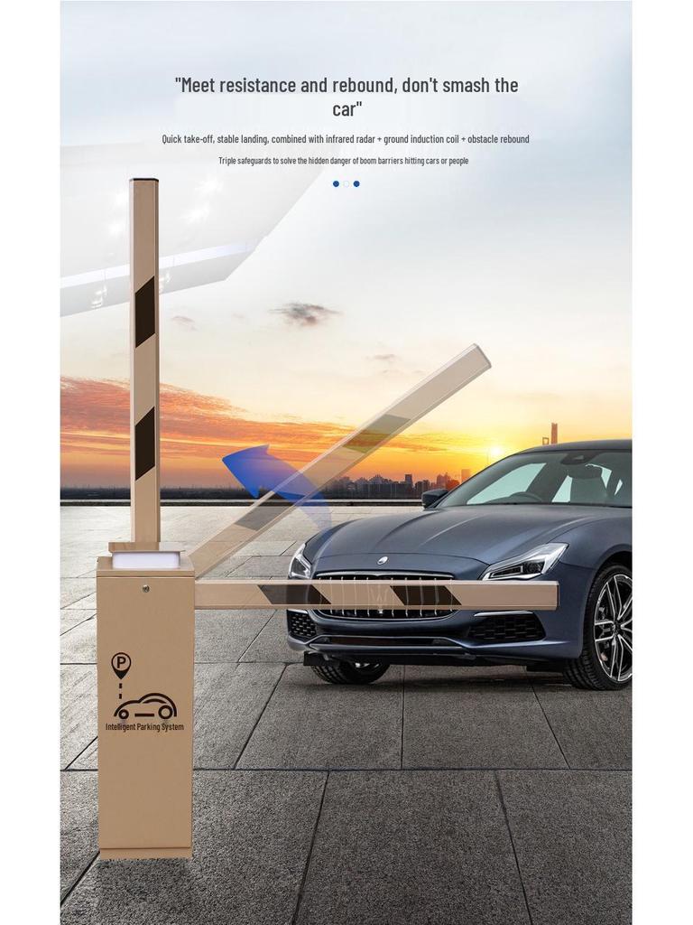 Tundajiean Vehicle License Plate Recognition Automated Parking Barrier Gate System.