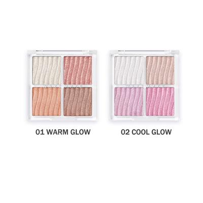 WAKEMAKE Glow Contouring Highlighter Palette 7.8g