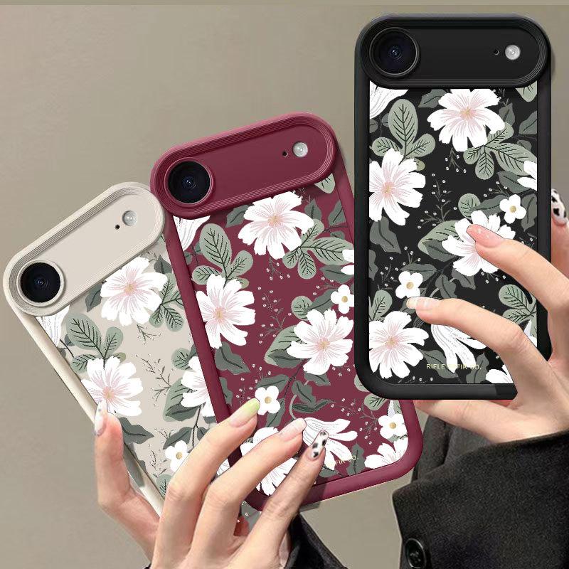 Elegant Orchid Print Girlish Anti Drop Shockproof Soft Phone Case For Multiple Iphone Models