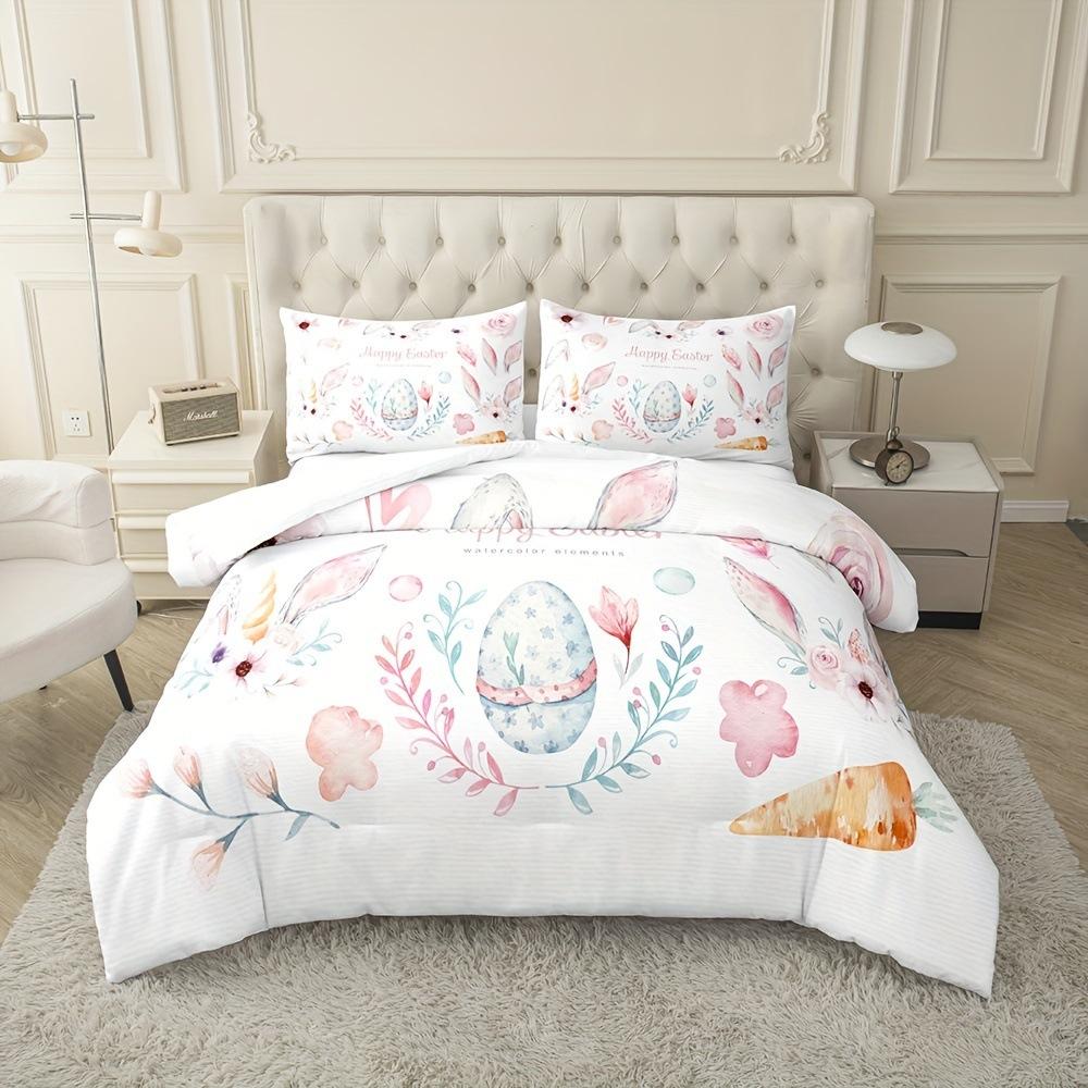 3D Digital Printing Kit Home Textile Quilt Cover Bed Sheet Bedding Three-Piece Set