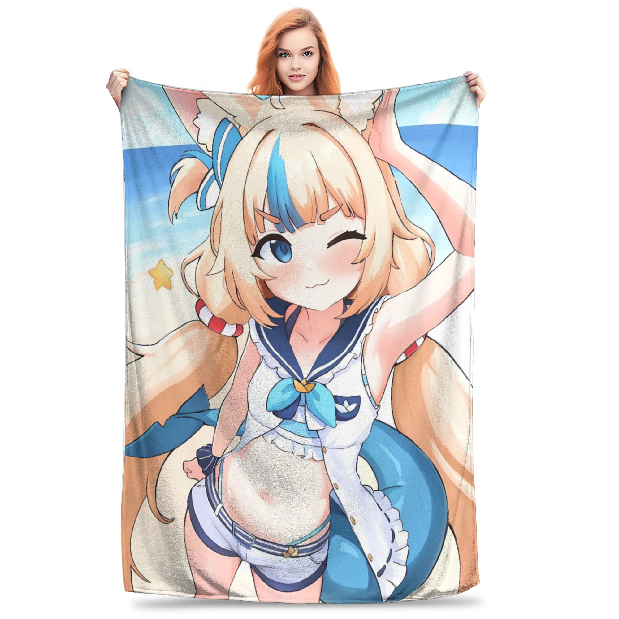 

Sameko Saba Soft Warm Blankets Child Plush Bedding Throws Comfortable Home Decor Flannel Bedspread Sofa Bed Cover 100x150cm