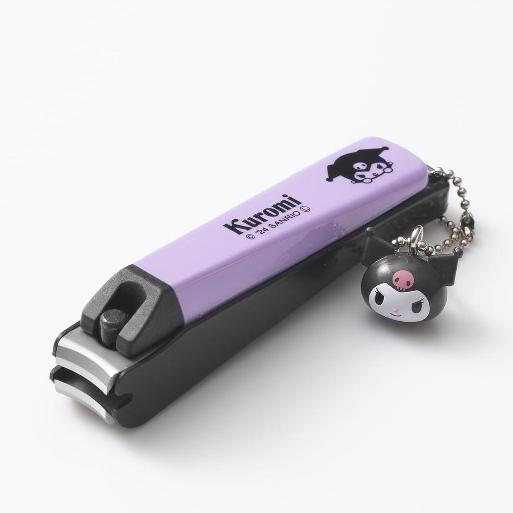 Kai Kuromi Nail Gift with Sanrio KK2603 Clippers, Small, Present, Charm, Design,