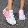 Running Women's Shoes Air Cushion Shock Absorption Running Shoes Summer Hollow Mesh Breathable Sports Lightweight Soft-soled Mot