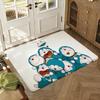 Doraemons Cartoon Fans Floor Mat Soft Thickened Absorbent Non-Slip Bedroom Living Room Door Mat Home Decor Flannel Rugs