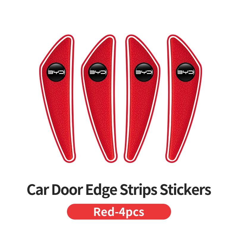 4PCS Car Door Edge Protector Guards Sticker Strip Accessories For Byd Song Plus Seal u Dmi Ev Seagull Atto Yuan Tang F3 E6