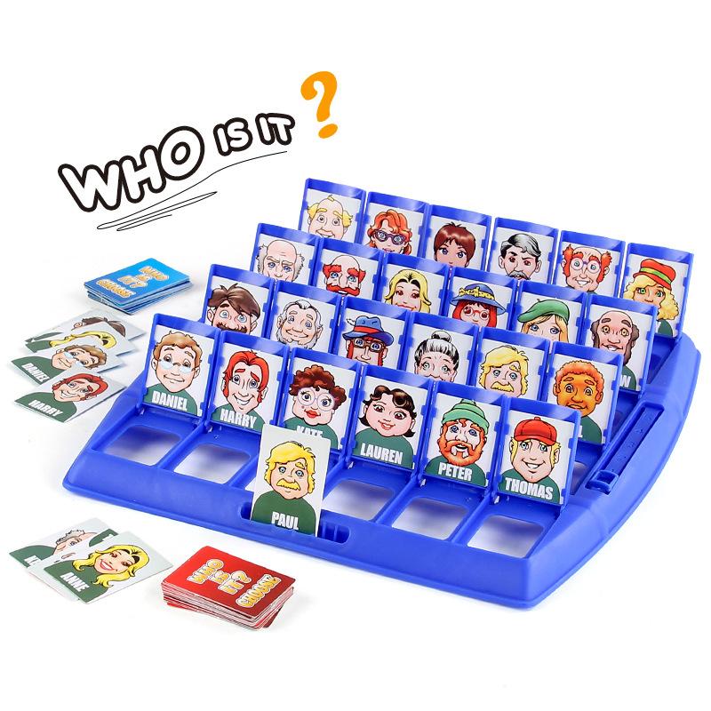 Who Am I? Guessing Game Family Interactive Board Game with Character Cards for Kids' Logical Thinking Educational Toy