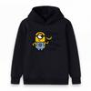 Kids Boys Girls Hooded Sweatshirt, Funny Banana Cartoon Character Print Casual Soft Pullover Hoodie for Daily Wear
