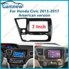 7 inch 2DIN Car Fascia Radio Panel For Honda Civic 2013-2017 Frame Kit Install Facia Face Plate