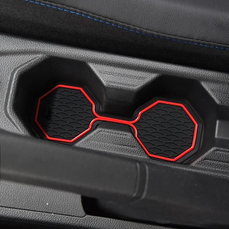 Anti-slip Gate Slot Mat Car Door Groove Cup Pad for VW Volkswagen POLO MK6 AW 2018 - Interior Accessories