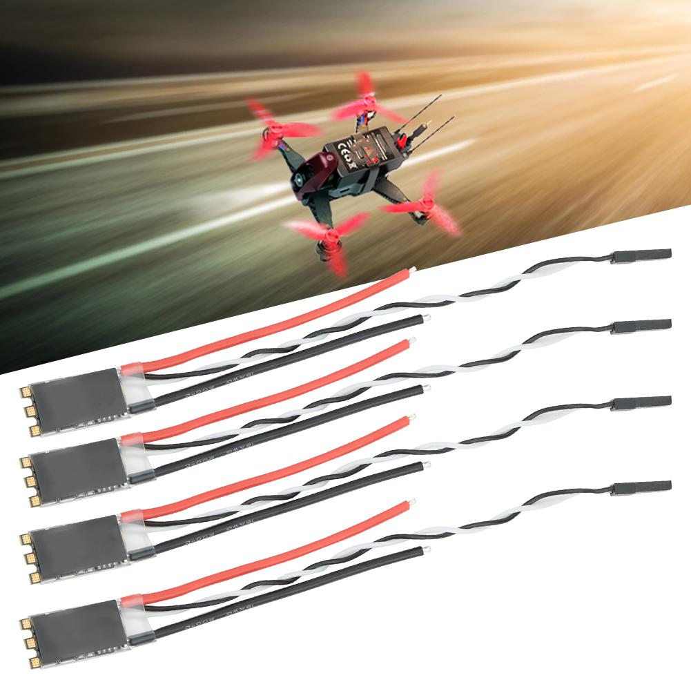 4PCS 20AS Brushless ESC Fast Switching Upgrade Parts Fit for FVT LittleBee(KS01813*4)(Black )