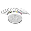 5/10/20PCS Stainless Steel L Shape Nose Stud Set 20G Crystal Nose Ring Hoop Set Indian Crystal Nose Stud Bulk Piercing Nariz Lot